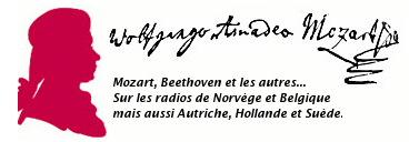 musique classique, programmes radio Norvège, Autriche, Belgique, Hollande, Suède